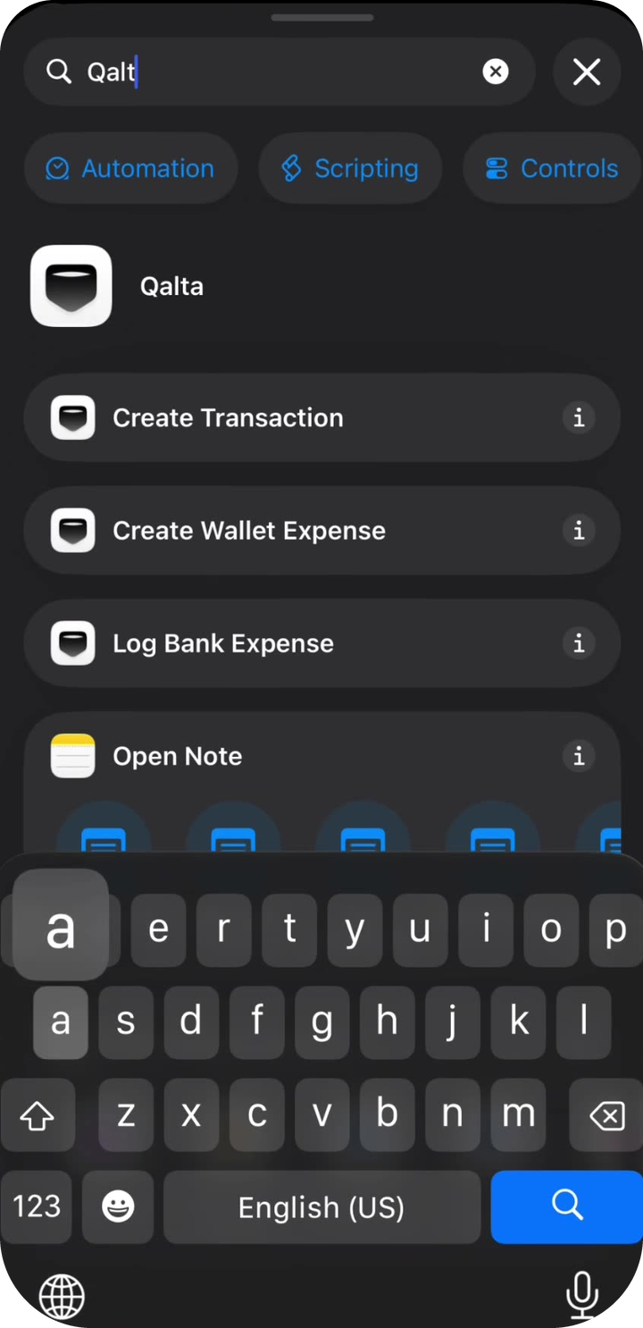 Searching for Create Wallet Expense